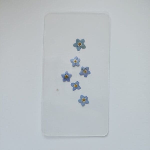 Pressed Forget-Me-Not Flower Bookmark - pressed flower bookmark - Pressed Flowers - Handcrafted Floral Bookmarks - Unique Gift for Readers - Image 2